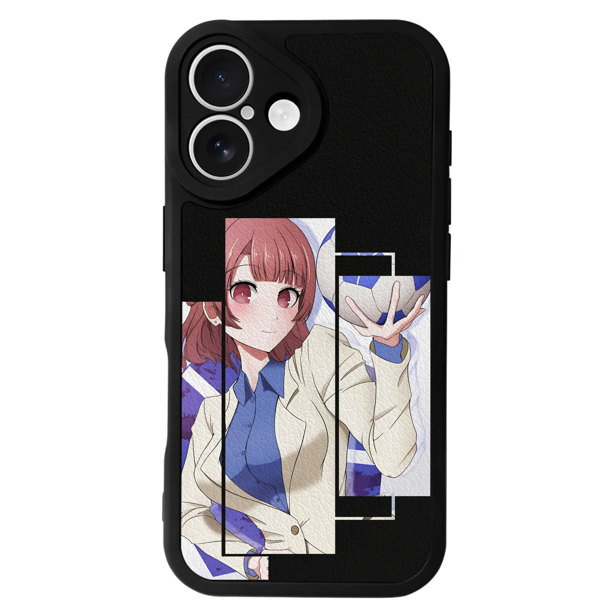 ブルーロック グッズ 帝襟 安里 - IPhone 16シリーズ対応 ・ シリコンスマホケース ・ レザー調 ・ 高精度フィット ・ 耐衝撃 ・ ワイヤレス充電対応 ・ 精密カット